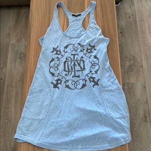 obey racerback dress with pockets